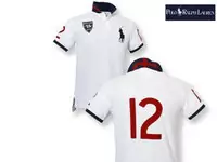 polo tee shirt 2013 short sleeve coupe du monde de flag blanc rouge